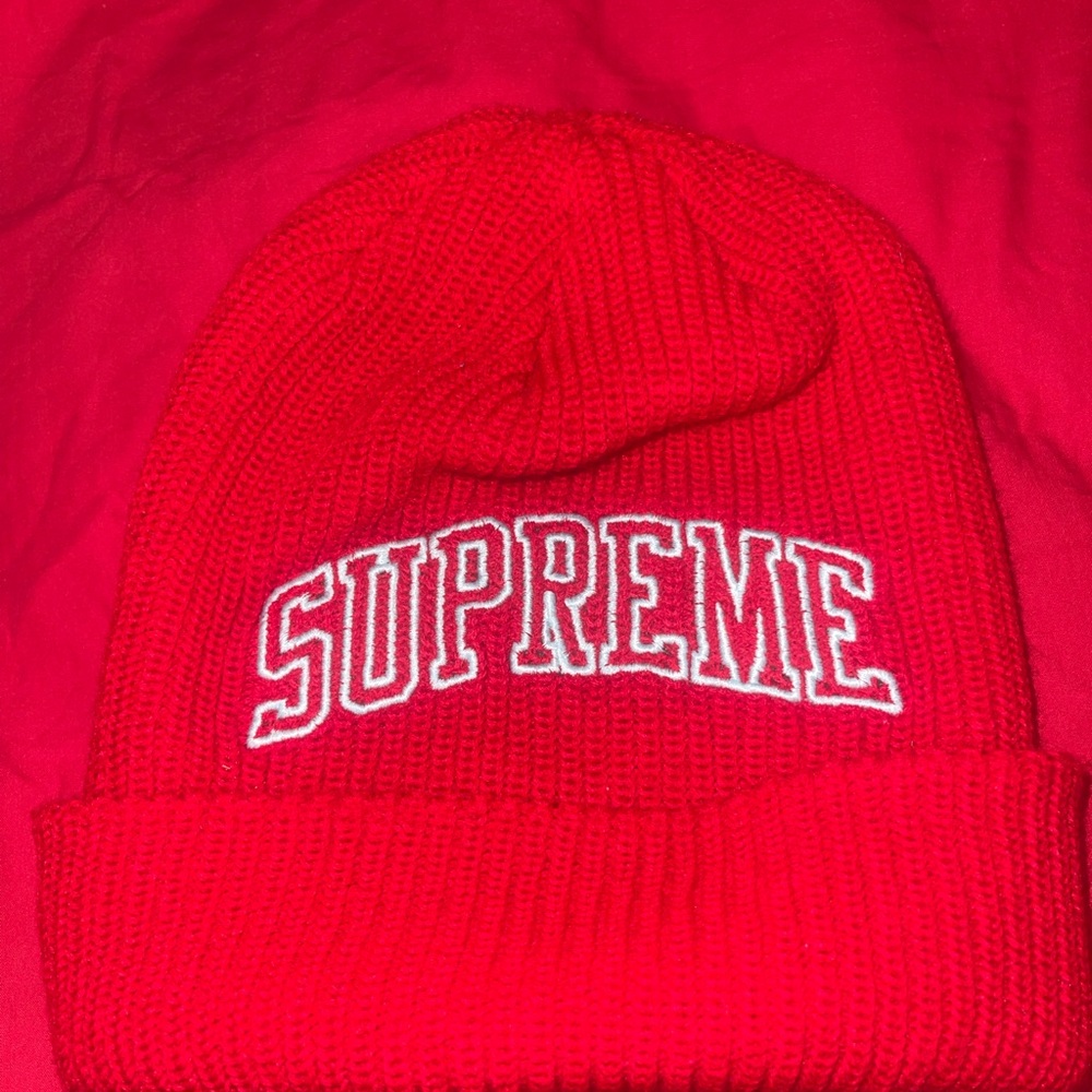 Supreme Vibrant Red Knit Hat